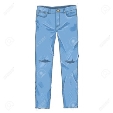 Vector Single Cartoon Illustration - Ripped Denim Jeans Pants Royalty Free  Cliparts, Vectors, And Stock Illustration. Image 111849291.